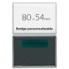 Badge rectangulaire aimanté 80x54mm
