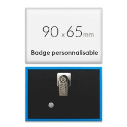 Badge à pince rectangulaire