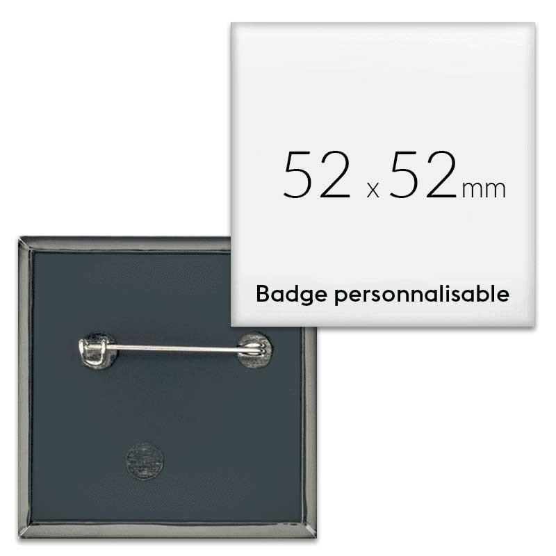 Badges carrés 52x52mm
