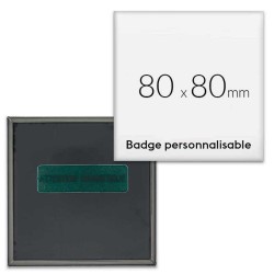 Badges carrés aimantés 80x80mm