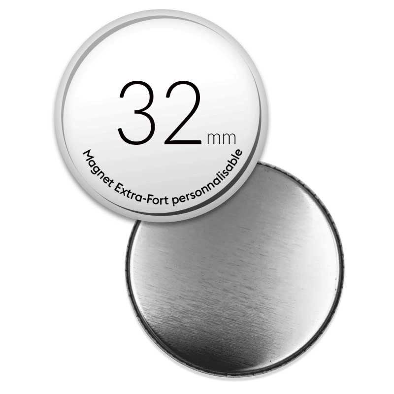 Magnets personnalisés ronds de 32mm