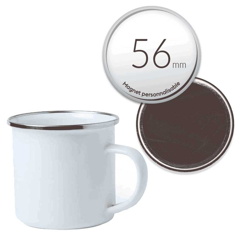 Pack Mug émaillé vintage + Magnet Pack Mug émaillé vintage + Magnet